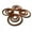 3mmX1mm (30 pcs), variant on 1mm Wire Diameter FPM Fluorine Rubber O-ring Seal Ring 3mm-11.5mm Outside Diameter Brown Color
