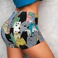 thumbnail image 2 of Sikiie Different Cats Print Workout Shorts Women Scrunch Butt Gym Shorts Seamless High Waist Tummy Control Yoga Biker Athletic Shorts, 2 of 5