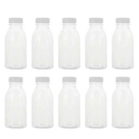 

Hemoton 10pcs 300ml Juice Storage Bottles Milk Bottles Transparent Beverage Bottles