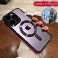 thumbnail image 2 of For MagSafe Plating&nbsp;Case For Apple iPhone 15 11 13 12 14 Pro Max Plus Phone Cases Camera Protection Magnetic Cover Accessories, 2 of 5