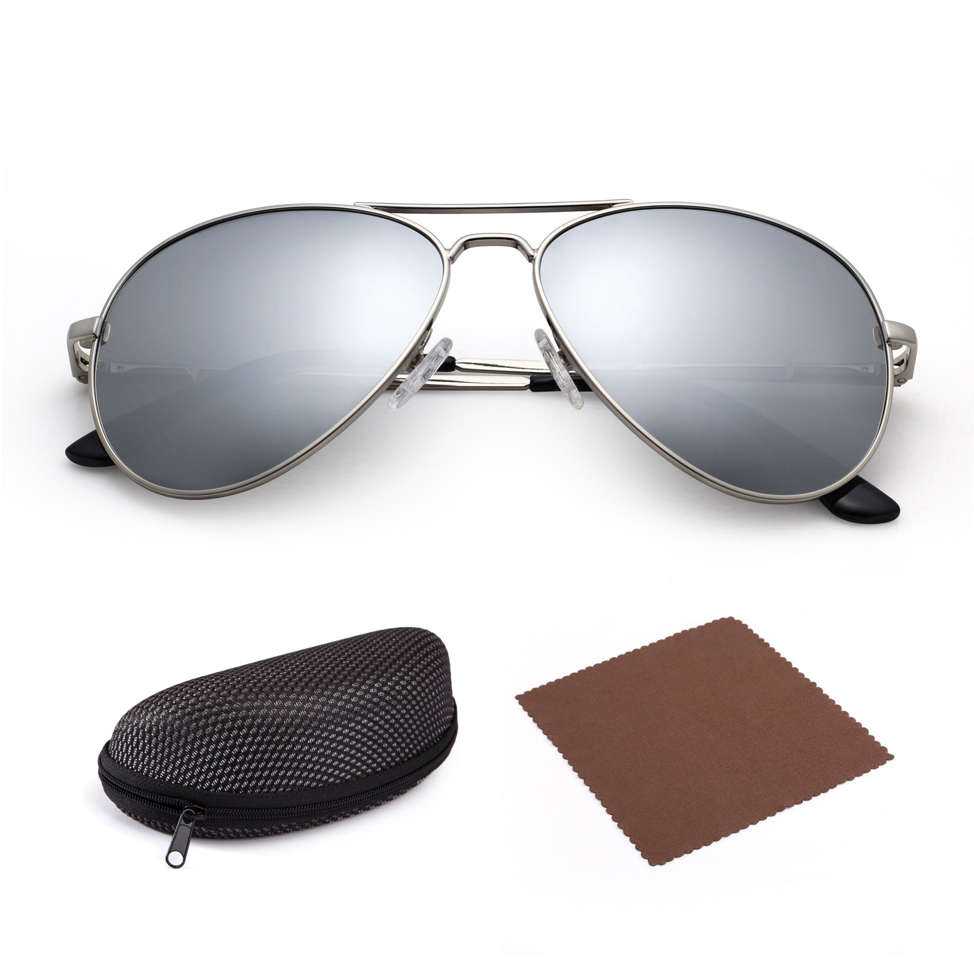 Flat Metal Top Bar So Technologic Mirrored Lens Aviator Womens Sunglasses Future 