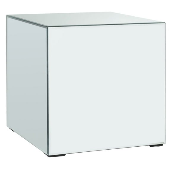 SAFAVIEH Betony Mirrored Accent Table, Silver/Mirror (15.9 in. W x 15.9 in. D x 15.9 in. H)