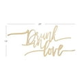 thumbnail image 3 of Koyal Wholesale Drunk In Love Bar Sign, Scripted Laser Cut Wood Sign for Wedding Reception, Bridal Shower, 3 of 3