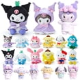 thumbnail image 2 of Anime Kuromi Felpa Llavero Sanrio Melody Cinnamoroll Wishmemell Pochacco Hello Kitty Peluche Juguetes Colgante Regalo Fivean unisex, 2 of 2