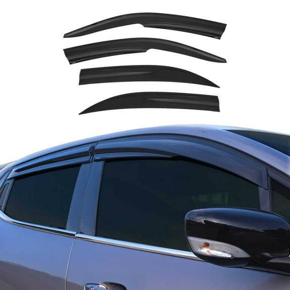 Window Visor Vent Rain Guard Deflector for Honda Civic 2001-2005 Sedan Smoke 4x