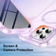 thumbnail image 4 of Decase Magnetic Phone Cover for iPhone 16 Pro Max Case Full Body,Design for Mag-Safe,Built-in Screen Protector, with Camera Lens Protector, Shockproof Protective Bumper Phone Case 6.9 Inch,Lightpurple, 4 of 6