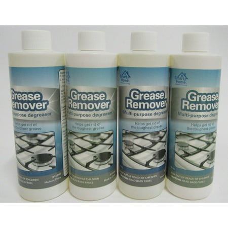 Smart Home Grease Remover, 4 Bottles (8 oz. Each (Best Grease Remover For Clothes)