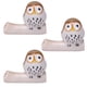 thumbnail image 1 of Juego de 3 piezas de palillos chinos de porcelana hechos a mano con forma de búho, cuchara, tenedor, cuchillo, reposacabezas, vajilla para cocina familiar, regalo de inauguración de la casa., 1 of 5