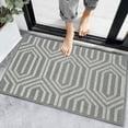 thumbnail image 1 of Tapis de Porte Intérieur Paillasson avant Arrière Tapis de Porte Dos en Caoutchouc Antidérapant Intérieur Résistant à la Saleté Résistant à la Boue Tapis d'Entrée Extérieur Tapis de Sol d'Entrée Lavable Profil Bas, 1 of 10