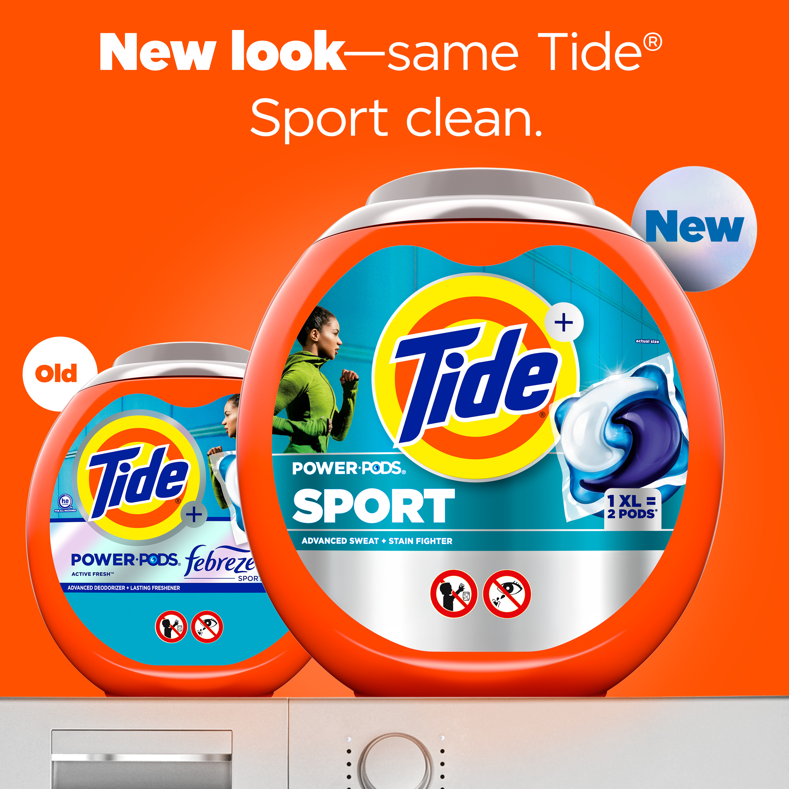 Tide Power Pods Sport Advanced Sweat + Stain Fighter, 32 Count photo 2