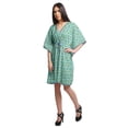 thumbnail image 3 of Moomaya Robe Courte de Caftan de Plage, Robe de Couverture Imprimée, Kaftan pour Femmes, Tenue de Plage, Couverture, 3 of 4