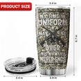 thumbnail image 6 of Veteran Coffee Tumbler My Time In Uniform May Be Over But My Watch Never Ends Stainless Steel Cup Military Retirement Gifts For Men Army Things For Veterans Retired, 6 of 6