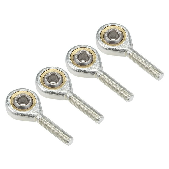 Unique Bargains 6mm Rod End Bearing, M6x1.0mm Rod Ends Ball Joint Male Left Hand Thread 4pcs