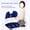 blue, variant on SUSANMAISON Sitting Waist Support Office Sitting Adult Sitting Waist Pad Artifact Lumbar And Cervical Tractor
