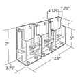 thumbnail image 5 of 48 Pocket, Two-Sided Revolving 16"W x 60"H Pegboard Brochure Floor Display Kit, 5 of 5