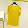 thumbnail image 3 of FAIWAD Summer Pajama Shirts for Women Soft Plain Color Short Sleeve Sleepwear Tops Loose Fitting Daily Basic Sleep Tshirts, 3 of 8