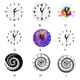 thumbnail image 4 of Yuarrent Construcción duradera y múltiples funciones Reloj de pared moderno Cronometraje preciso ABS Ballet silencioso 5 Type2 NO2, 4 of 6
