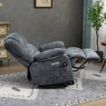 thumbnail image 3 of Comfort Stretch Chenille Fabric Power Lift Recliner Chair with Massage and USB Ports, 3 of 9