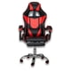 thumbnail image 1 of Silla de escritorio gamer ergonómica Masaje Reclinable Descansapies rojo 6.49 pulg Titano TT-SGRM01, 1 of 7