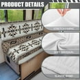 thumbnail image 6 of XYZCANDO Geometric Print RV Dinette Cushion Covers Stretchable Couch Cover 2 Cushion Sofa Universal Loveseat Couch Cover 1 Backrest Cover and 1 Bench Cover Beige, 6 of 7