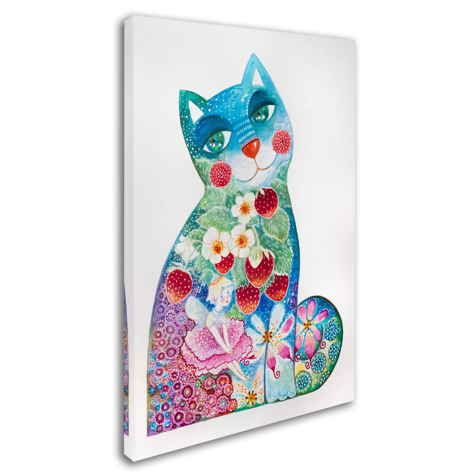 Trademark Fine Art '1 Magic Cat' Canvas Art by Oxana Ziaka
