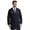 Black, variant on Men's 37" Medical Consultation Lab Coat, 5-Pockets, White, S