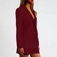 thumbnail image 3 of Timegard Blazer Jackets for Women Open Front Long Sleeve Button Work Office Casual Suit Jacket with Pockets, 3 of 4