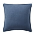 thumbnail image 2 of (2 pack) My Texas House 20" x 20" Andie Reversible Solid Blue Cotton Decorative Pillow, 2 of 7