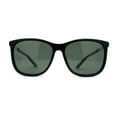 thumbnail image 2 of Polarized Womens 90s Designer Sport Horn Rim Sunglasses Black Green, 2 of 4