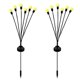 thumbnail image 1 of Paquete de 2 luces colgantes solares LED Firefly para exteriores, para patio, camino y césped, incluye estaca, 1 of 8