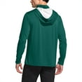 thumbnail image 5 of Stamzod Mens Fishing Shirts with Face Mask Summer Solid Color Crewneck Outdoor Athletic Sun Shirt Casual Long Sleeve Rash Guard for Men Mint Green XXXXXL, 5 of 7