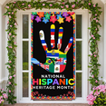 thumbnail image 4 of Colorful Flowers National Hispanic Heritage Banner Festival Decoration for Celebration Cultural Event Outdoor Decor, 4 of 7
