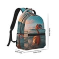 thumbnail image 2 of Yiaed Swimming Goggled Flamingo Print School Backpack College Backpack Daypacks for Students High School Spacious and Durable Daypack for Work and Travel-One Size, 2 of 6