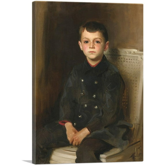 ARTCANVAS Portrait Of Lancelot Allen 1894 Canvas Art Print by John Singer Sargent - Size: 18" x 12" (0.75" Deep)