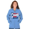 thumbnail image 4 of Betty Boop Red White Blue Patriotic Zip Hoodie Sweatshirt Women Brisco Brands 5X, 4 of 6