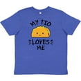 thumbnail image 3 of Inktastic My Tio Loves Me with Taco Illustration Youth T-Shirt, 3 of 5