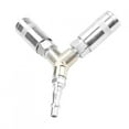 thumbnail image 1 of Pneumatic Connector1/4" BSP Y Piece Pneumatic Quick Fitting Way Connector Modern Innovation, 1 of 5