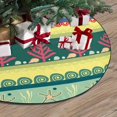 thumbnail image 3 of FMSHPON Sea Stripes Xmas Christmas Tree Skirt Stand Mat for Holiday Party Decoration Indoor Outdoor 48 inches, 3 of 3