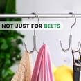 thumbnail image 3 of Closet Belt Hanger Belt Holder Scarf Tie Rack Simple Elegant Reusable Metal, 3 of 8