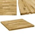 thumbnail image 1 of vidaXL Table Top Solid Oak Wood Square 44 mm 80x80 cm, 1 of 4