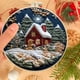 thumbnail image 4 of Fiudx Kit de Casa de Nieve Navideña, Bordado a Mano, Set Completo de Manualidades, Hilos y Agujas de Colores, Decoraciones Personalizadas, Adornos Navideños, Tamaño de 15 Cm, Idea de Regalo Única, 4 of 4