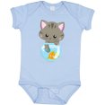 thumbnail image 3 of Inktastic Cute Cat, Little Cat, Kitty, Kitten, Fish Bowl Girls Baby Bodysuit, 3 of 5
