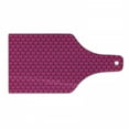 thumbnail image 1 of Hot Pink Cutting Board, Honeycomb Pattern Nature Inspired Design with Monochrome Color Scheme Print, Tempered Glass Cutting and Serving Board, Wine Bottle Shape, Hot Pink Black, by Ambesonne, 1 of 1