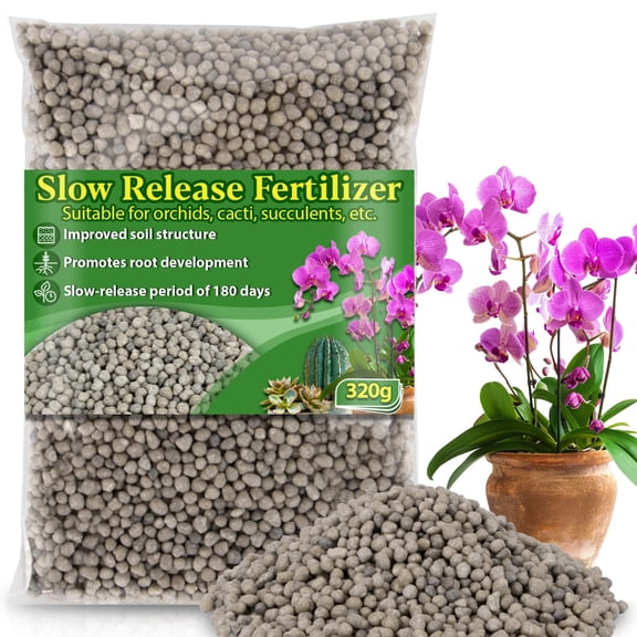 Slow Release Fertilizer, Organic Plant Food All Purpose Plant Fertilizer for Succulents Cactus Orchid Bonsai and All Other Outdoor & Indoor Garden(11.28oz/320g)
