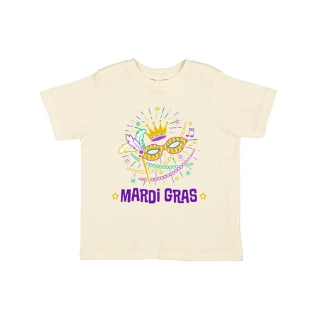 

Inktastic Mardi Gras Party Crown Mask Gift Toddler Boy or Toddler Girl T-Shirt
