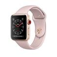 thumbnail image 1 of Restored Apple Watch Series 3 (GPS+Cellular, 38mm) - Rose Gold - Aluminum Case - Pink Sand Sport Band (Refurbished), 1 of 1