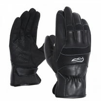 Fulmer 554 Sprinter Mens Leather Motorcycle Gloves Black SM