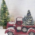 thumbnail image 3 of Cateissary decoración de árbol de Navidad camión rojo adorno brillante vintage, 3 of 6