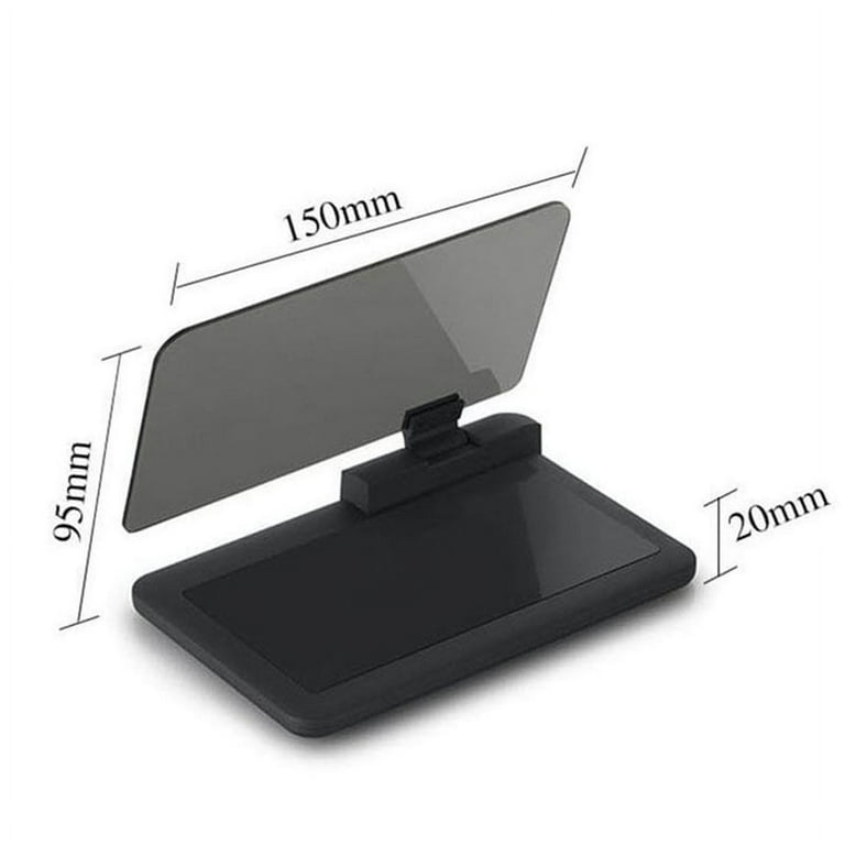 H6 Universal Car GPS Navigation HUD Head Up Display Holder Smartphone with Transparent Reflection Film Non-Slip Mat