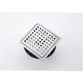 thumbnail image 2 of JERFIT 6" Square Shower Drain Cover, Brushed Nickel Stainless Steel Bathroom Floor Drain Grate with Grid Design for Fast Drainage, 2 of 9